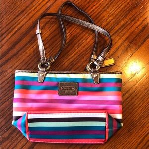 Multicolor Coach handbag
